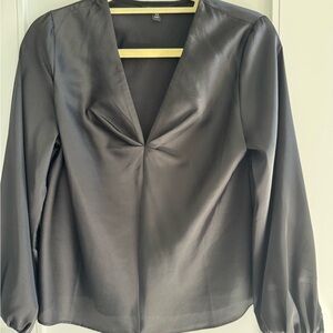 Elegant Black V-Neck Women's Top